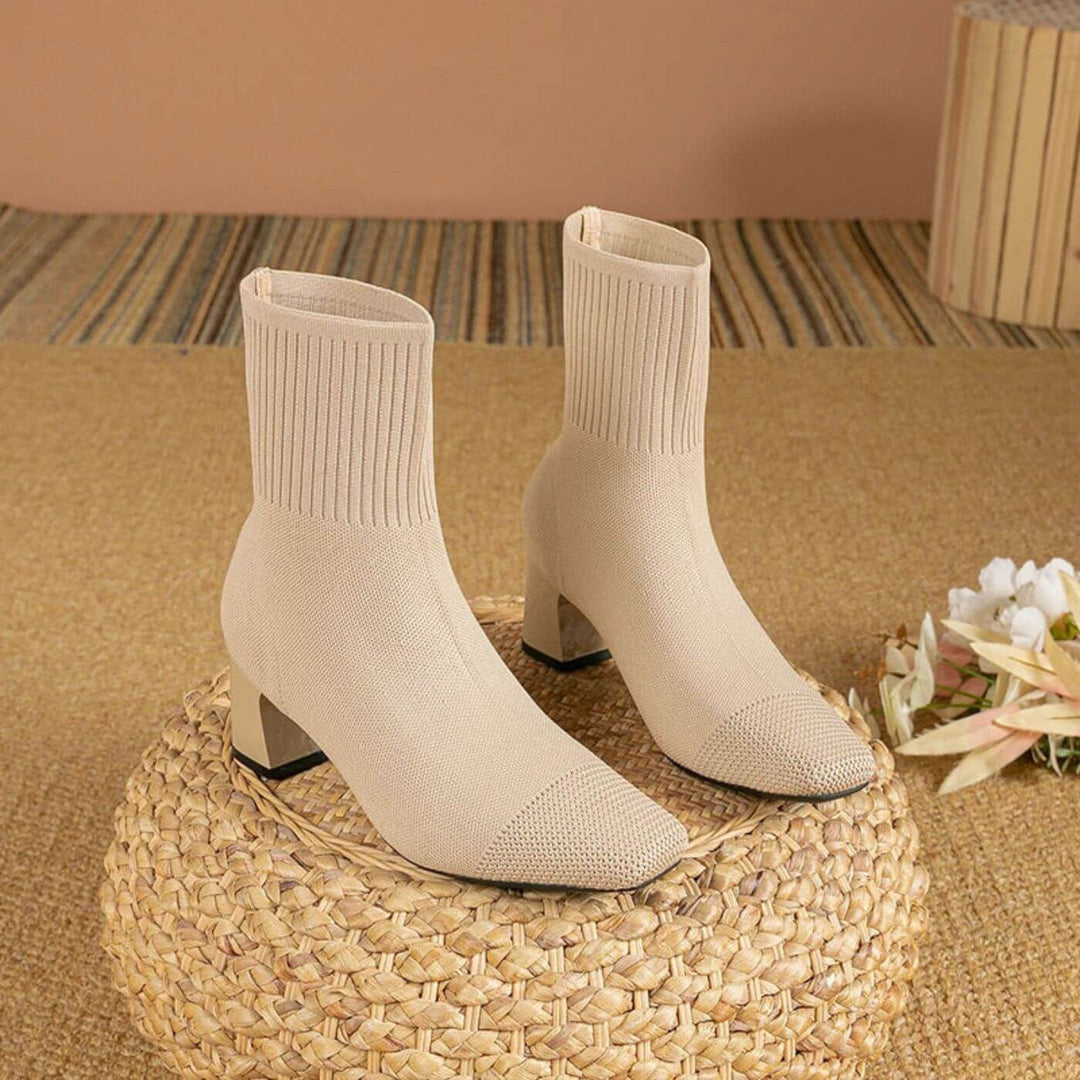 Selma | Elegante gestrickte Stiefeletten