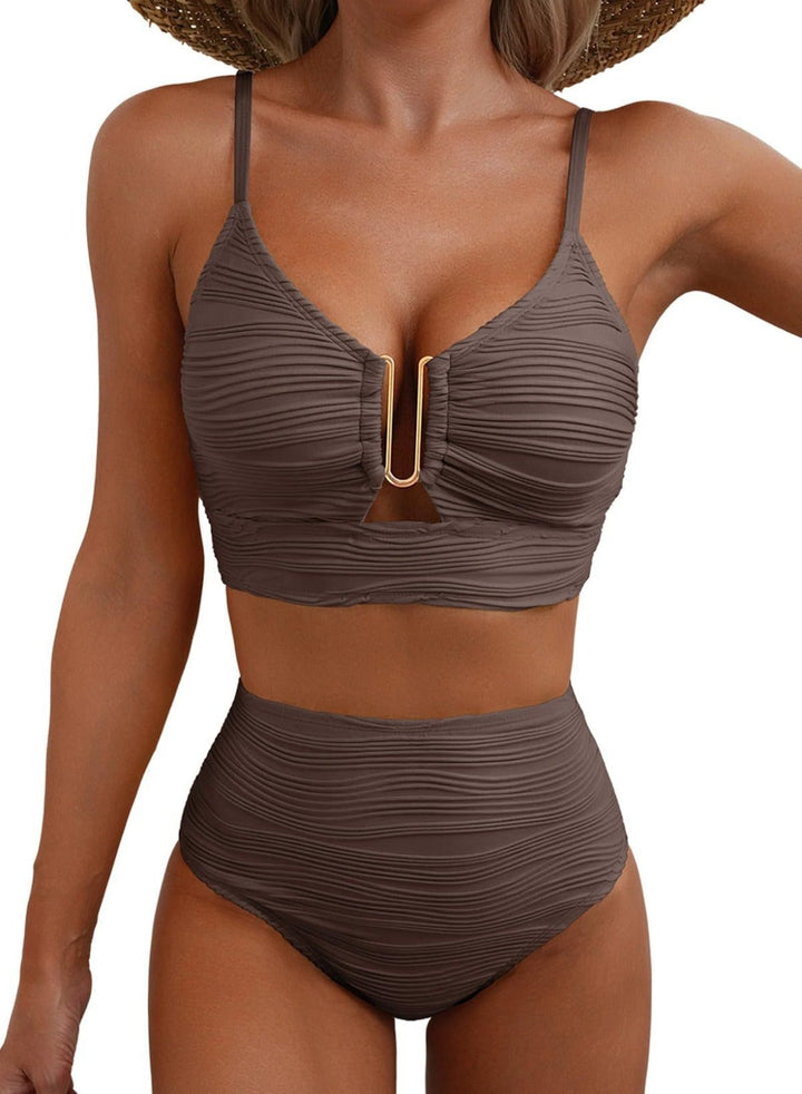 Luna | Push-up-Bikini mit hoher Taille