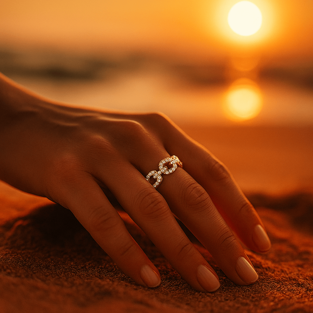 Karin | Ring aus Zirkoniumgold