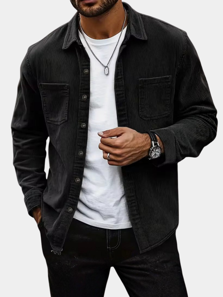 LIVRA | Cord-Hemdjacken für Herren