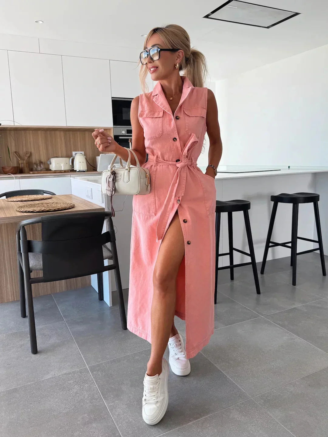 Isabelle | Maxi-Jeanskleid