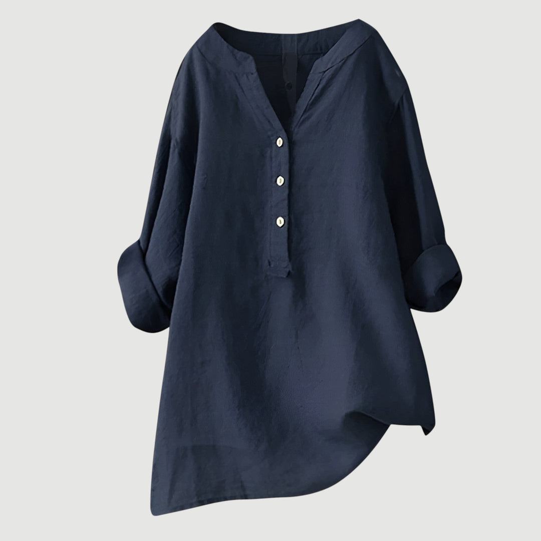 Jenny | Luftige und Bequeme Leinen Damenbluse