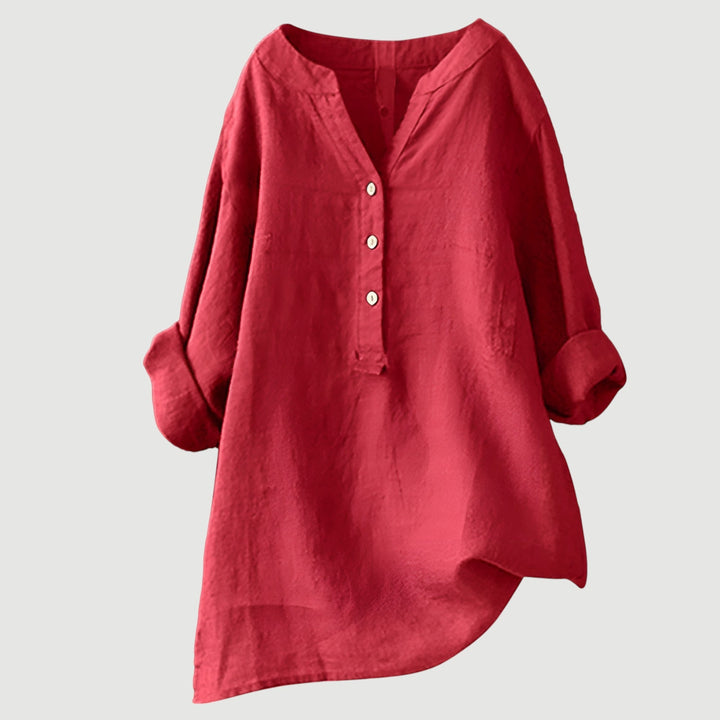 Jenny | Luftige und Bequeme Leinen Damenbluse