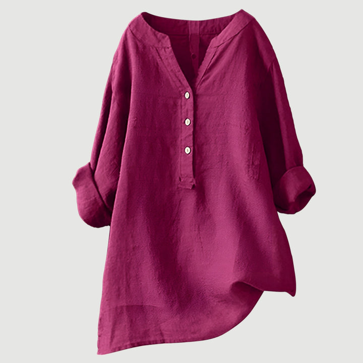 Jenny | Luftige und Bequeme Leinen Damenbluse