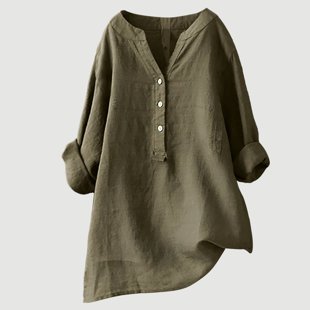 Jenny | Luftige und Bequeme Leinen Damenbluse