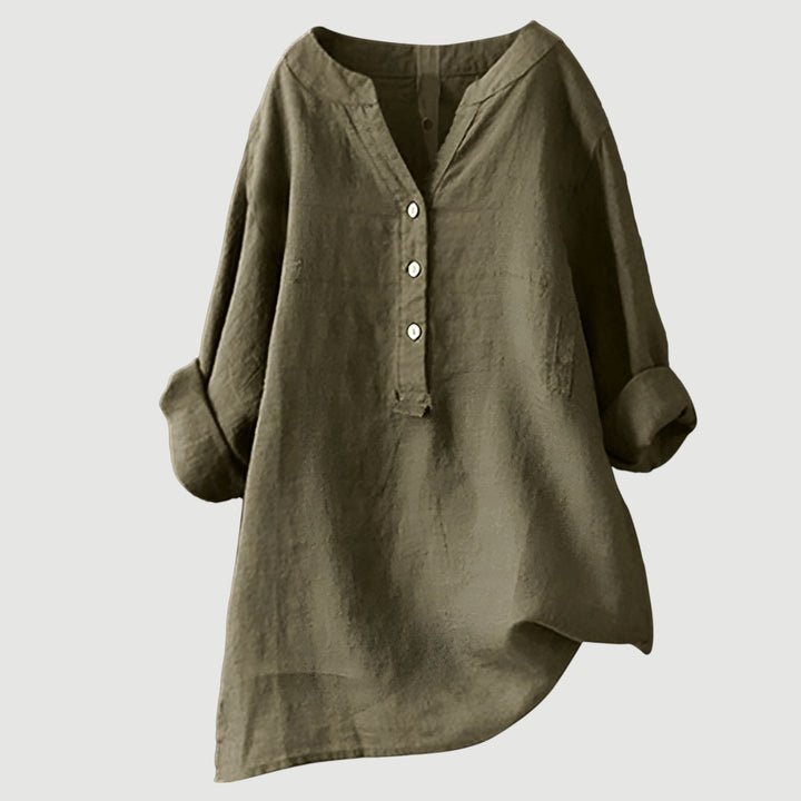 Jenny | Luftige und Bequeme Leinen Damenbluse