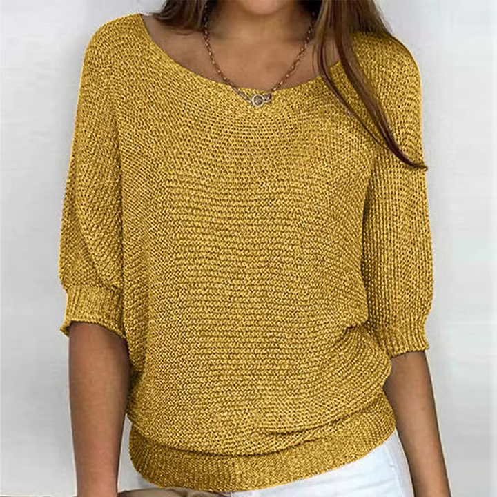 Iris™ | Leichter Sommerpullover mit 3/4-Ärmeln – Komfort & lässige Eleganz