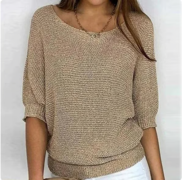 Iris™ | Leichter Sommerpullover mit 3/4-Ärmeln – Komfort & lässige Eleganz