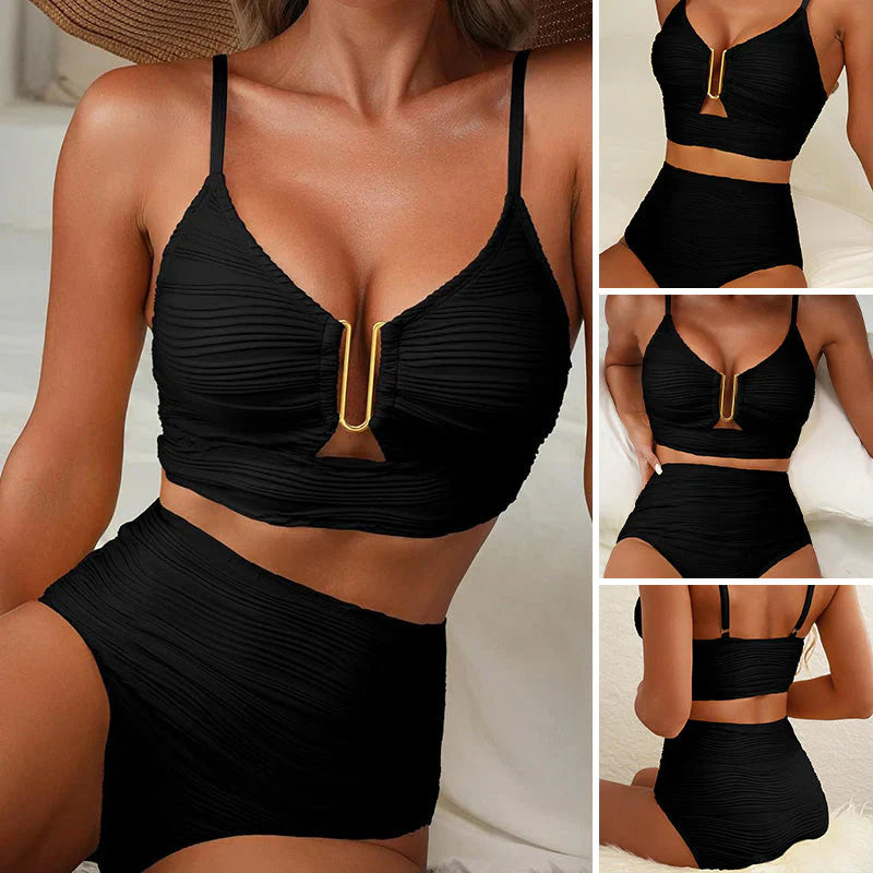 Luna | Push-up-Bikini mit hoher Taille