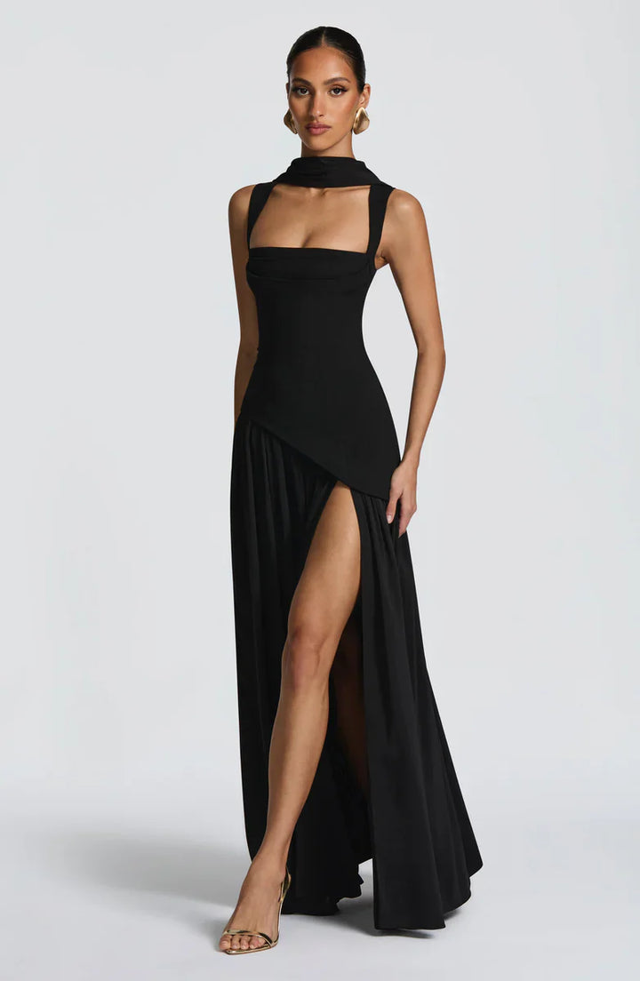 ZAFIRA | Langes Lackkleid