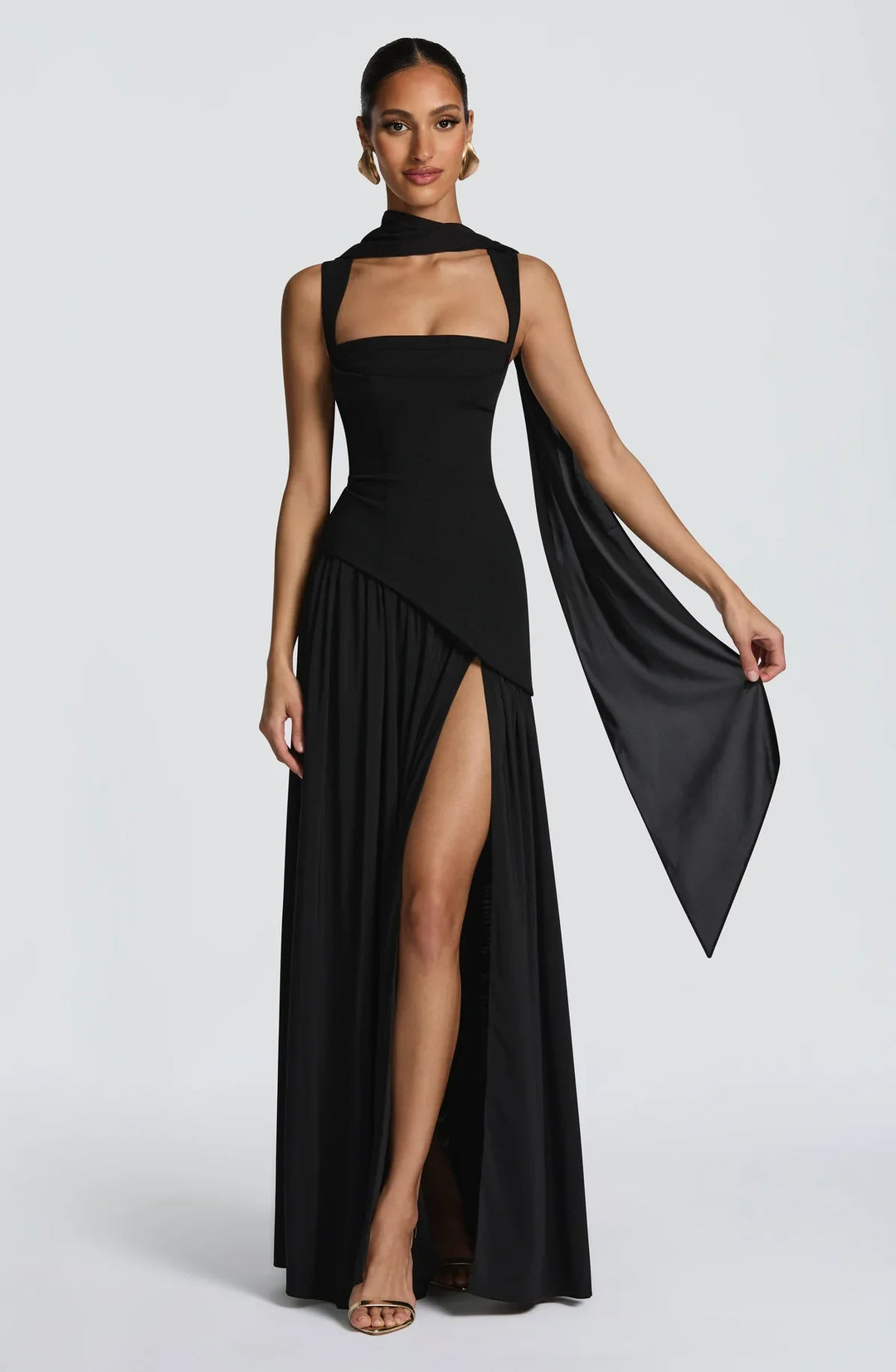 ZAFIRA | Langes Lackkleid