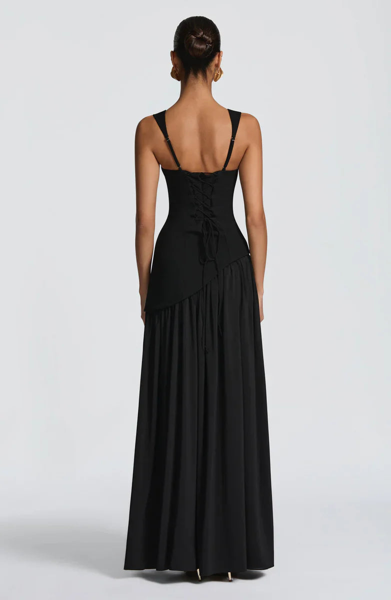 ZAFIRA | Langes Lackkleid
