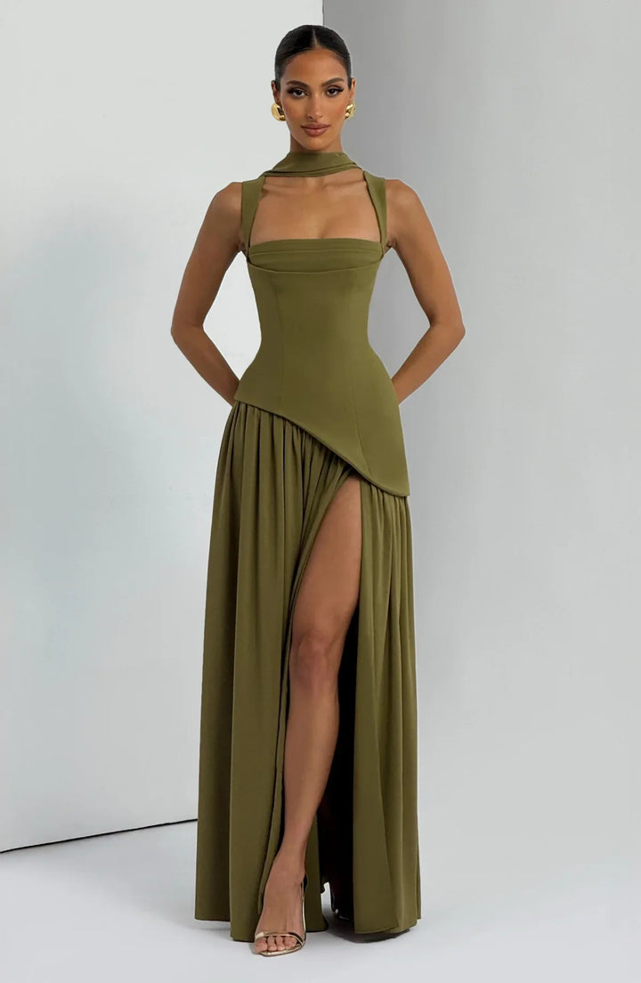 ZAFIRA | Langes Lackkleid