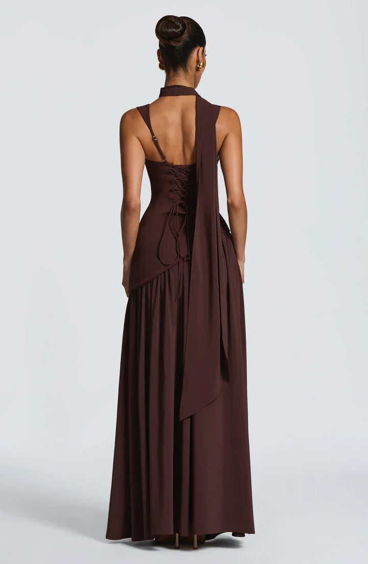 ZAFIRA | Langes Lackkleid