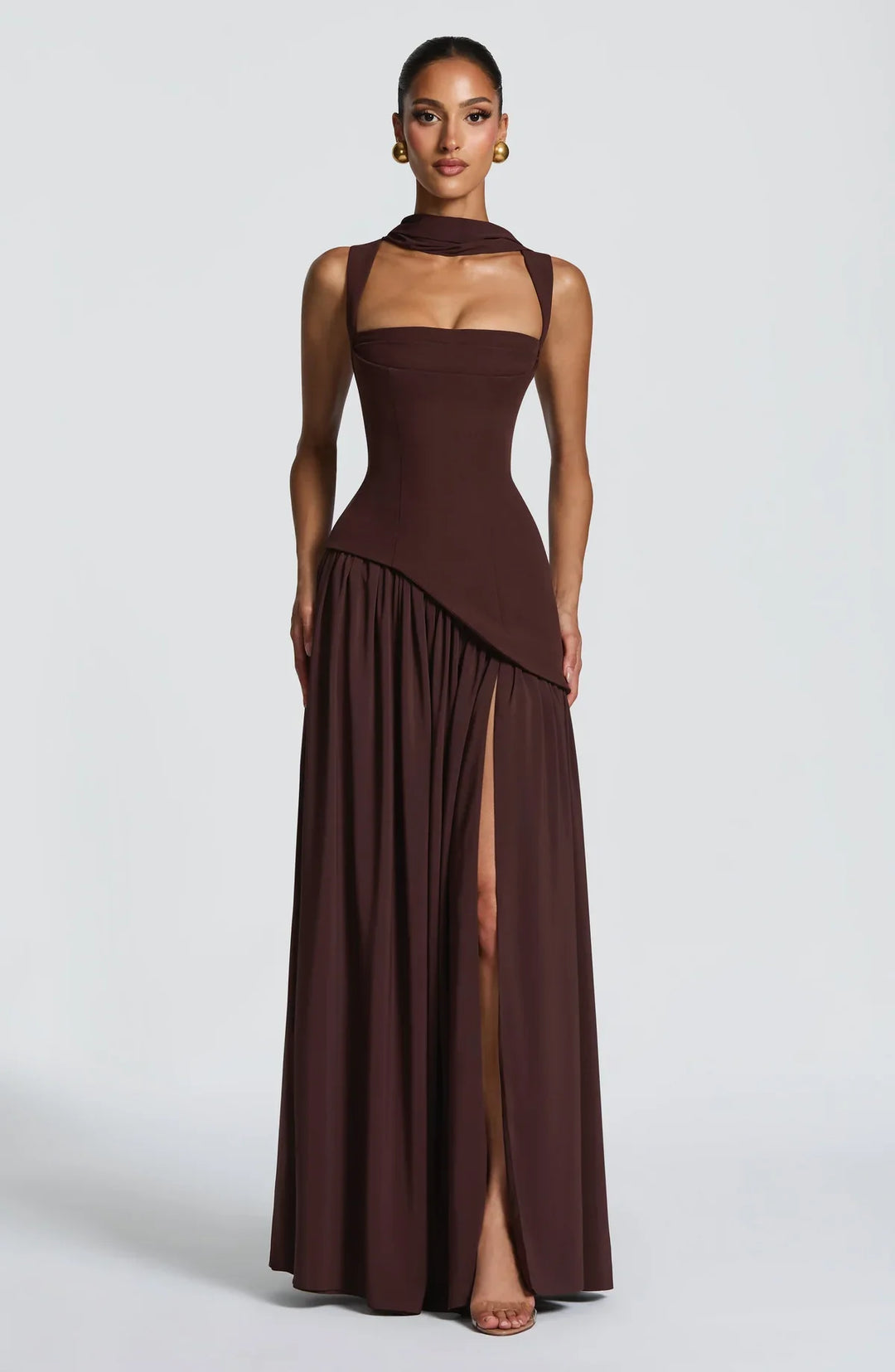 ZAFIRA | Langes Lackkleid