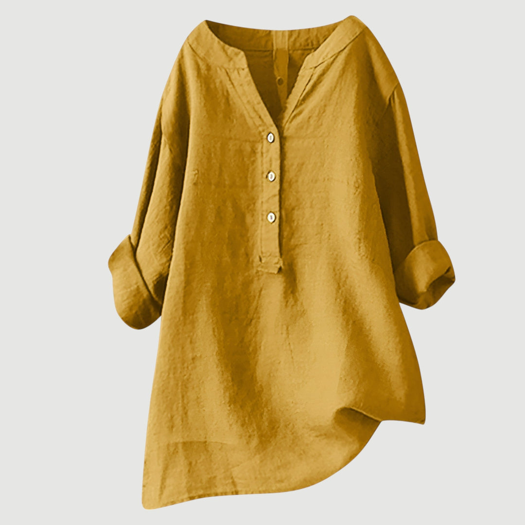 Jenny | Luftige und Bequeme Leinen Damenbluse